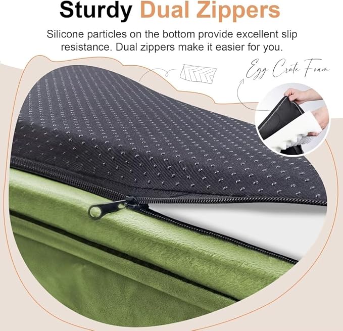 Large Dog Bed Orthopedic Washable: Beds Bolster XL Bed Medium Large Dogs Egg Crate Foam Couch Sofa Waterproof with Removable Cover