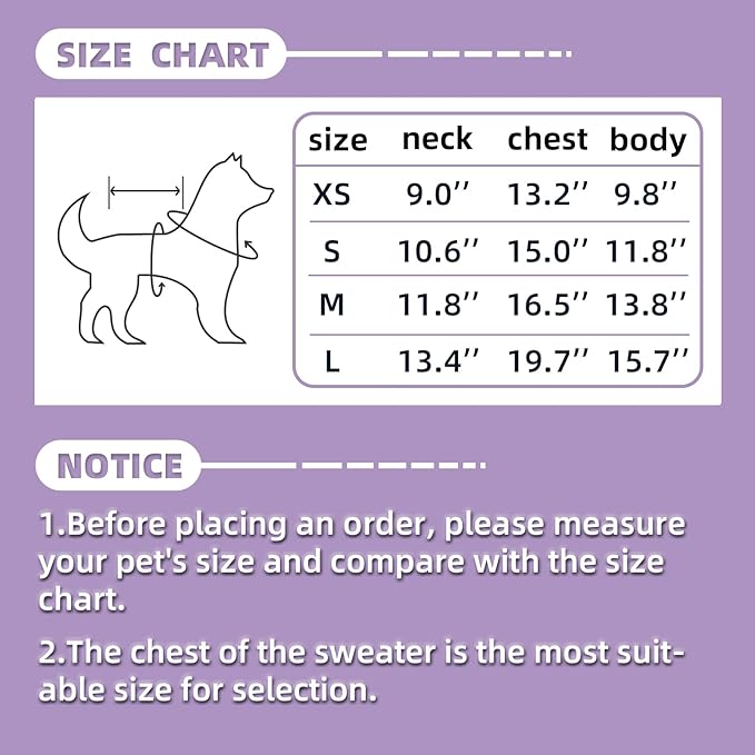 Small Dog Warm Winter Sweater Pet Dog Clothes