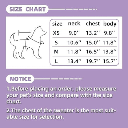 Small Dog Warm Winter Sweater Pet Dog Clothes