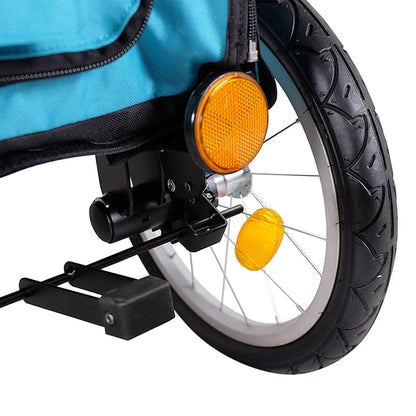 2-in-1 Happy Pet Dog Stroller and Bike Pet Trailer for Medium and Large Dogs