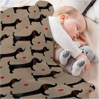 Dachshund Dog Blankets Puppy Blanket 30x40 in