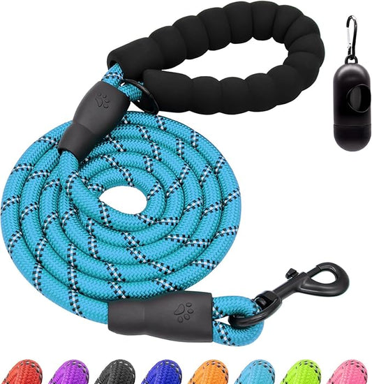 Dog Leash Heavy Duty 4/5/6FT Reflective 6'*1/2'', Light
