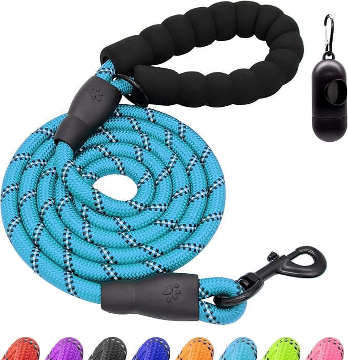 Dog Leash Heavy Duty 4/5/6FT Reflective 4'*1/2'', Light