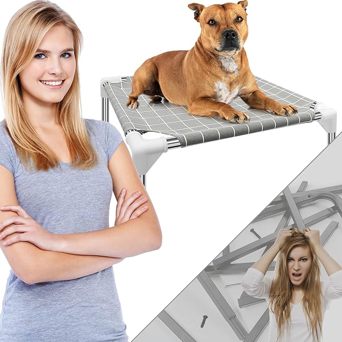 Elevated Pet Bed Dog Cot- Pet Bed for Small Dogs