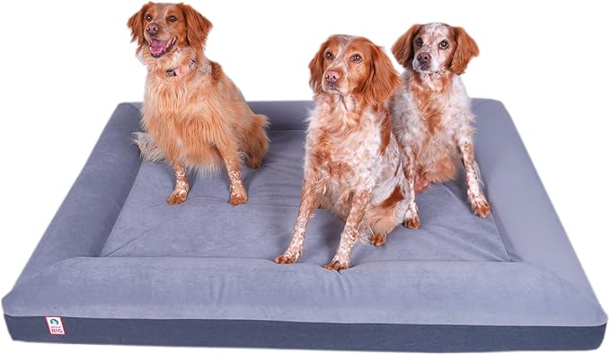 Premium Waterproof Orthopedic XL Dog Bed Washable Cover Made Out of Velvet 61" x 43" x 7"