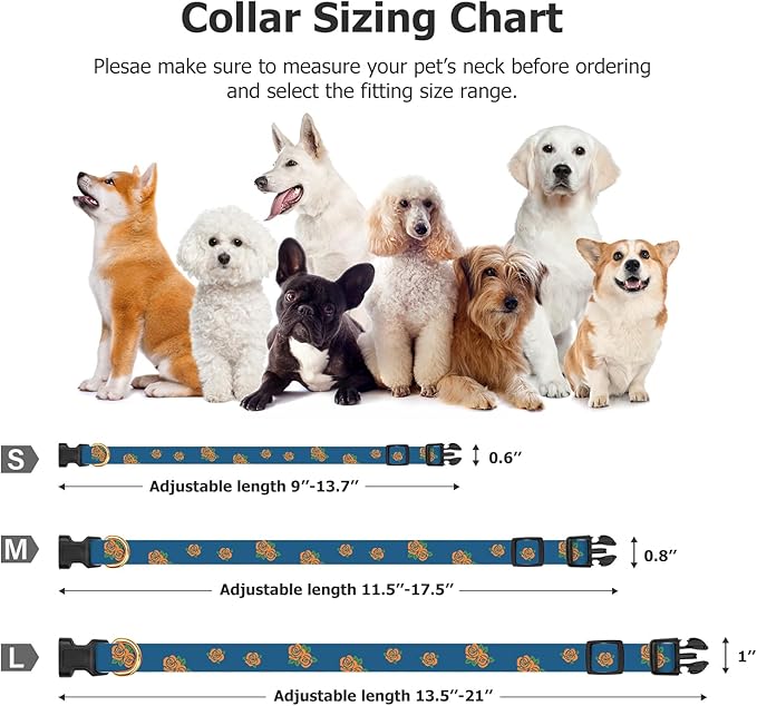 Cotton Handmade Dog Collar Cute and Distinctive Patterns