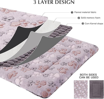BVAGSS Dog Bed Mat XH079 (42''x28''x1.6'',Grey