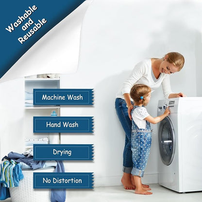 Washable Dog Pee Pads 2 Pack 35.4" x 28" Reusable 4-Layer Construction 100% Leakage