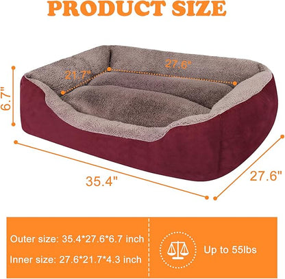 PUPPBUDD Dog Beds for Medium Dogs