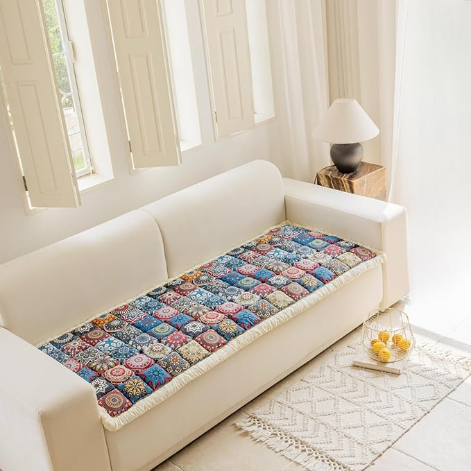 Washable Pet Bed Couch Cover，Funny Cat Mat Sofa Cover，Anti-Slip Dog Bed Sofa Cover，Pet Friendly Sofa Cover for Large Dogs (Phantom Blue 70x210 cm/28 83in)