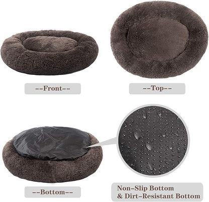 MFOX Calming Dog Bed (L/XL/XXL/XXXL) for Medium and 25/35/55/100lbs