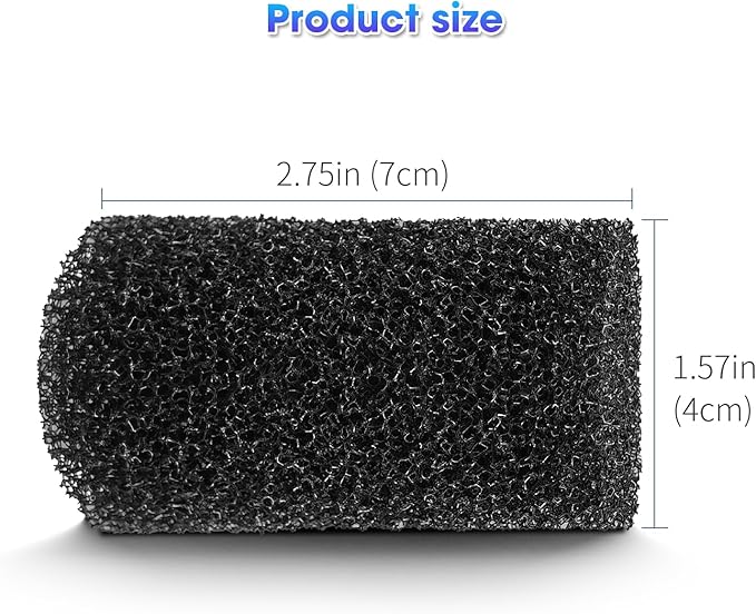 Aquarium Bio Sponge Fitler, Fish Tank Sponge Filter, Aquarium Filter Media Sponge Filter Kit for 32W Electric Aquarium Gravel Cleaner (6 Pieces)