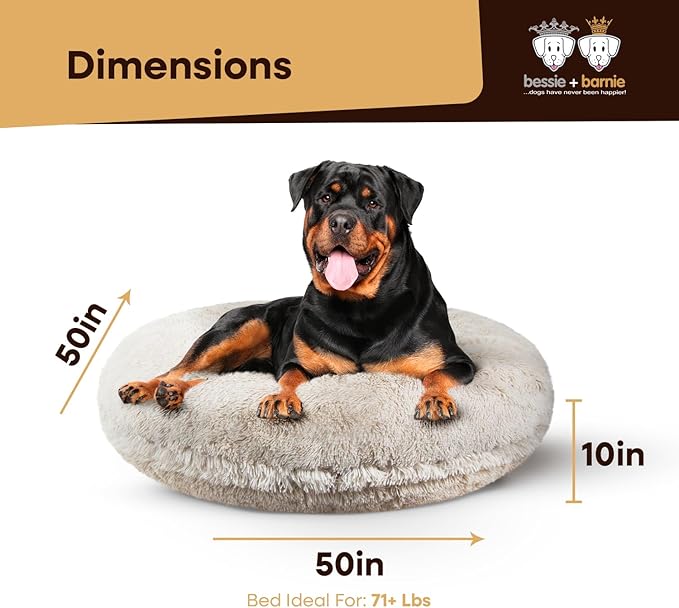 Bessie and Barnie Bagel Donut Dog Bed