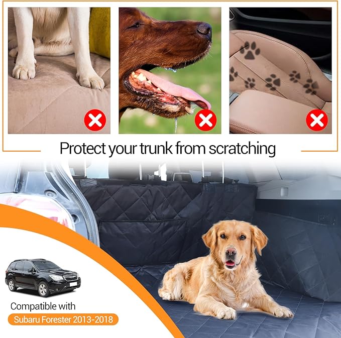 Cargo Liner for Dogs Compatible with Subaru Forester 2013-2018 (2013-2018)