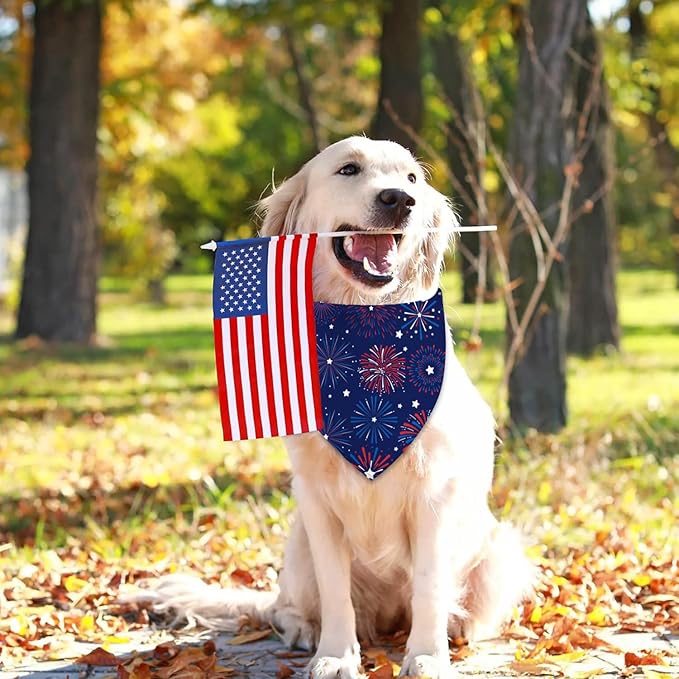 4th of July Dog Bandanas 2 Pack,