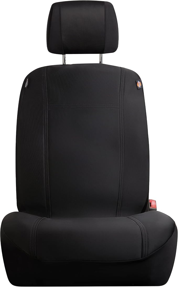 DICKIES® 2-Piece Puncture-Resistant Front Seat Covers for Cars 40200ADC (Black)