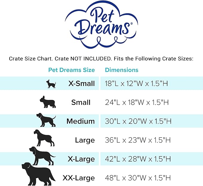 Pet Dreams Dog Crate Pad is The Original Dog Crate Bed 30 Inch)
