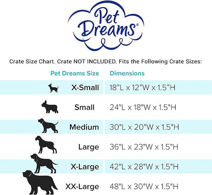 Pet Dreams Dog Crate Pad is The Original Dog Crate Bed 42 Inch)