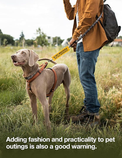 I get Nervous Dot Not Approach Dog Leash Sleeve