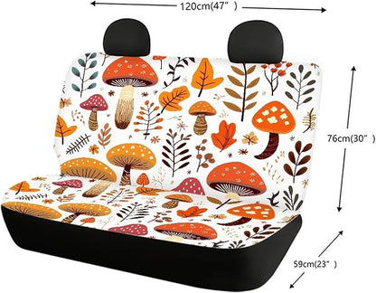 Tupalatus Car Back Seat Covers Full Set of 2 Pack Durable Anti Dirty Auto Bench Seat Protector Pet Dog Seat Cushion