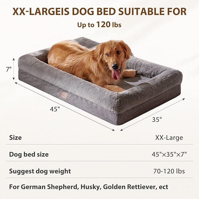BFPETHOME Orthopedic Dog Beds for Extra Large Dogs
