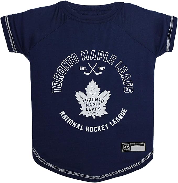 NHL TORONTO MAPLE LEAFS Tee Shirt for DOGS & CATS, Medium. - Are you a HOCKEY FAN? Let your Pet be an NHL FAN too!