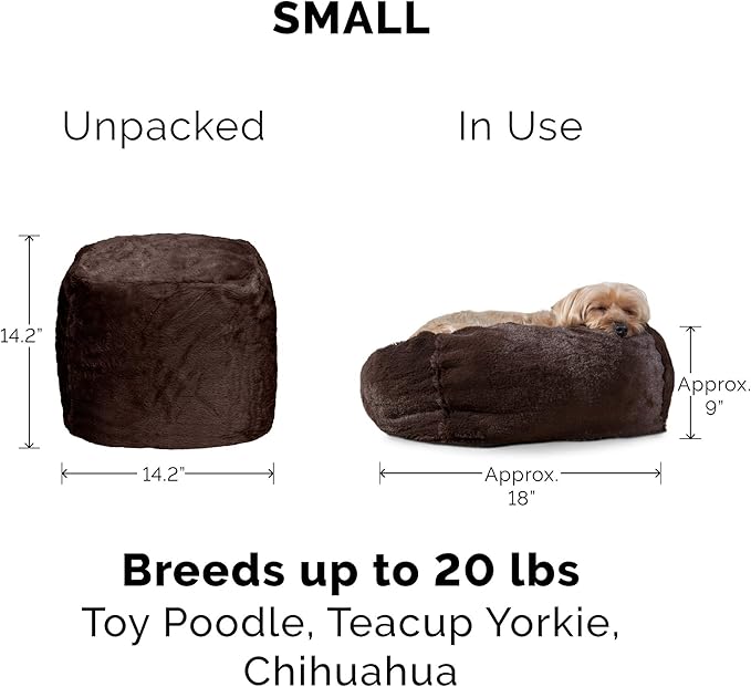 Furhaven Soft & Cozy Dog Bed for Small Dogs 20 lbs