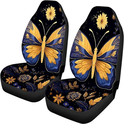 Butterfly Flower Seat Cover Sets for Cars Car