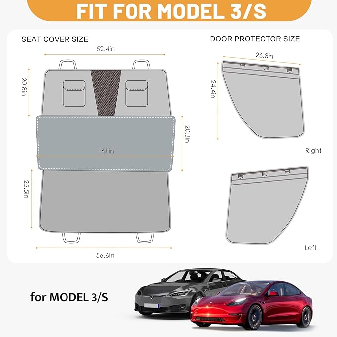 Pet Liner Set for Tesla Model 3 /S 2 Pack
