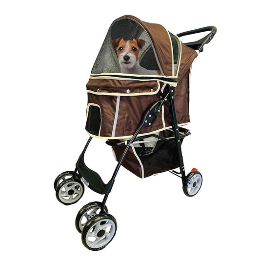 AmorosO 4 Wheels Pet Convenient Stroller