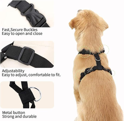 Eilin 2-in-1 Dog Car Vehicle Safety Vest Harness