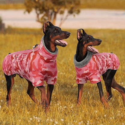 IDOMIK Warm Dog Coats with Harness 2XL