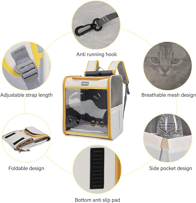 Cat Backpack Carrier 16 lbs,