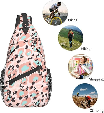 Stylish Sling Bag for Women Men Casual Backpack Crossbody Chest Shoulder Bag Gym Sports Travel Hiking Daypack