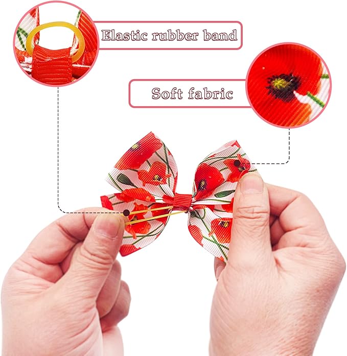 24Pcs/12 Pairs 4" Big Dog Hair Bows