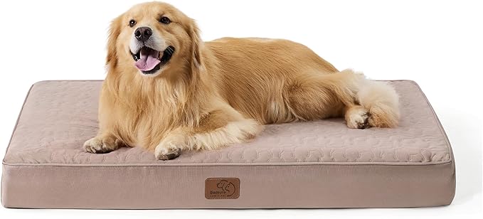 Bedsure Orthopedic Dog Bed for Extra Large Dogs 2-Layer Thick (44x32x4 Inches),