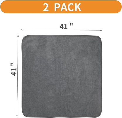 LOOBANI Washable Pee Pad for Dogs 2 Packs 41x41in, Gray