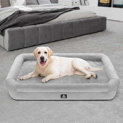 Veehoo XXL Dog Bed for Large Dogs 4-Sides Bolster