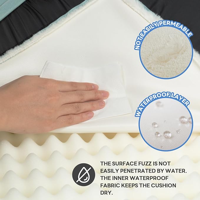 Giant Dog Beds for Extra Large Dogs Deluxe Plush & Faux Leather Orthopedic Dog Bed for Jumbo Dogs Waterproof Dog Couch with Washable Removable Cover