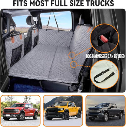 YJGF Dog Back Seat Extender for Truck F150/RAM1500/Silverado (Gray)