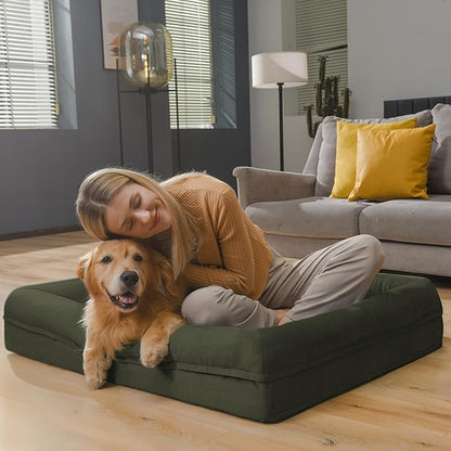Orthopedic Washable Large Dog Bed: XXLarge Dog Bed Bolster Waterproof