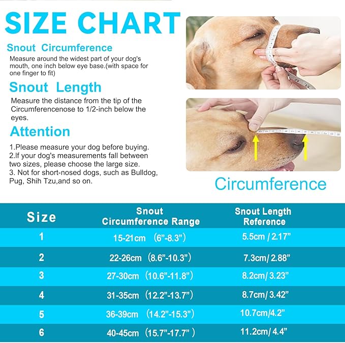 Dog Muzzle Size3)