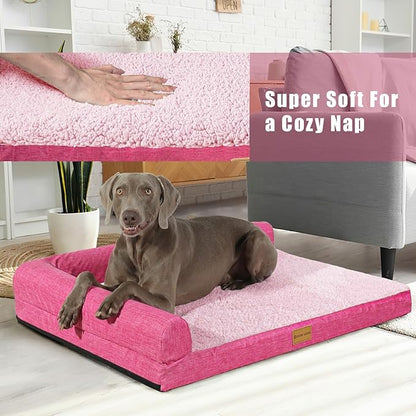 Patas Lague Orthopedic XL Dog Bed for Large Dogs 42''X28''