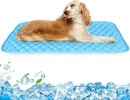 NAMOTEK Large Washable Dog Cooling Mat Ice Silk 39" Lx27.2 Wx0.48 Th