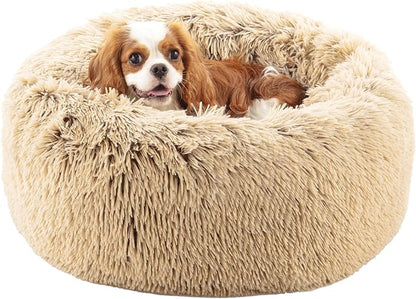 Calming Dog Bed for Medium Dogs 28", Shag