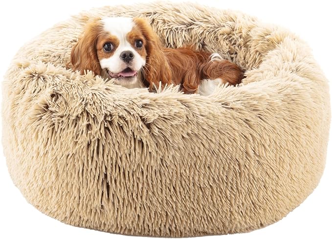 Calming Dog Bed for Small Dogs 20", Shag