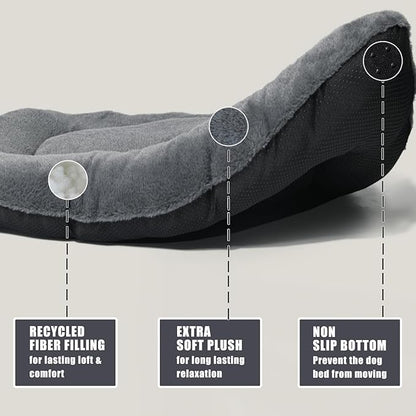 Crate Pad 42 Inch Machine Washable 80lbs,Dark Grey 42 x 28 Inch