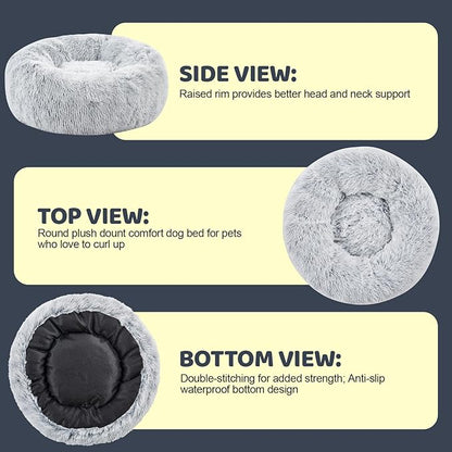 Calming Dog Bed for Medium Large Dogs 31" Gradient