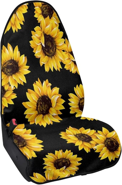 Yewattles Sunflower Non-Slip Bucket Towel Seat Cover Waterproof