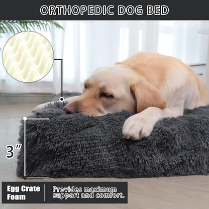 MIHIKK Large Dog Bed 35x22 inch,